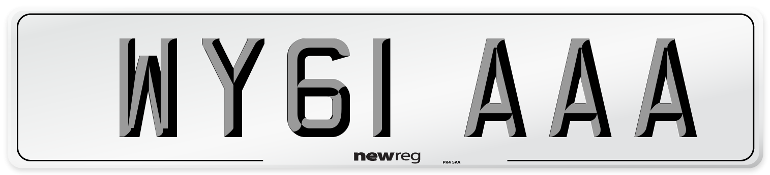 WY61 AAA Number Plate from New Reg